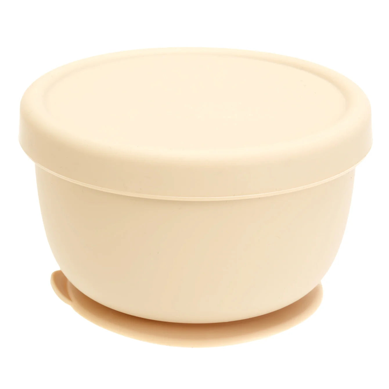 1PC Silicone Baby Feeding Bowl with Suction Cup Portable Food Storage Container with Lids Toddler Solid Self Feeding Tableware
